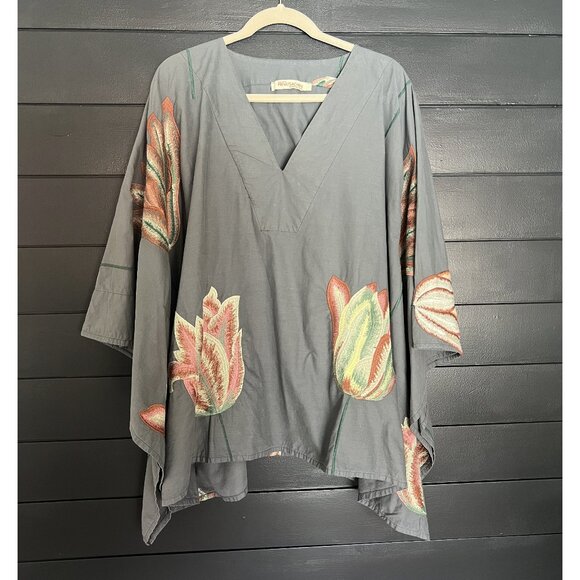 PRIVATSACHEN Tulip Embroidered Tunic Top - Picture 1 of 7